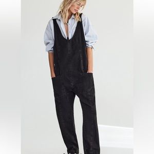 We the free free people black denim jumper